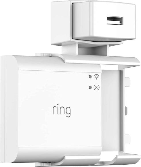 Outlet Installation of Ring Bridge, No Drilling and Space-Saving Wall Mount Bracket, with Short Cable for Ring Smart Lighting Bridge...