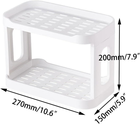 kaileyouxiangongsi 2-Tier Desk Organizers & Dispensers?Mail Holder for Office Desk Organization?Kitchen Spice Rack or Bathroom Countertop Organize...