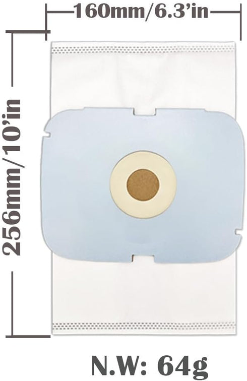 6 Pack Spare Parts Style-P Dust Bags Compatible with Lux Guardian Platinum by Electrolux, Accessories Replacement Parts...