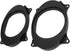 Speaker Adapter Bracket Ring, 2pcs 6.5inch Black Door Speaker Adapter Spacer Rings with 2 Wire Harness for Corolla Levin(6X9)...