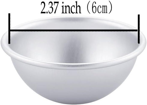 Warmbuy 12 Pcs DIY Metal Bath Bomb Molds, Set of 6...