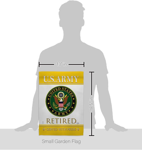 Breeze Decor US Army Garden Flag Armed Forces Rangers United State American Military Veteran Retire Official House Decoration Banner Small Yard Gi...