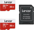 Lexar 32GB Micro SD Card 2 Pack, microSDHC UHS-I Flash Memory Card with Adapter - Up to 100MB/s, U1, Class10, V10, A1, High Speed TF Card (2 micro...