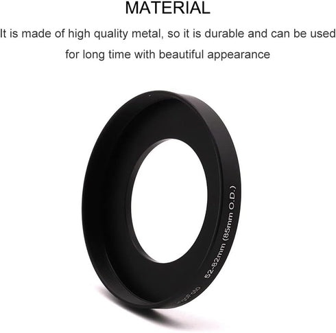 Step-up Ring for Mirrorless DSLR Cameras Camcorder Video Compatible with 52mm Lens to 85mm Lens Matte Box O.D, LingoFoto Lens Adapter Ring...
