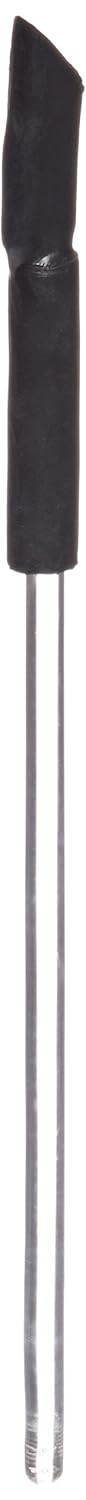 United Scientific GRPL06 Glass Stirring Rods with Pre-Assembled Rubber Policeman, 152.4mm Length, 5mm Diameter (Pack of 12)...