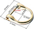 Bobeey 4pcs 3/4'' D-Rings Horseshoe Shape D Ring,U Shape D Rings,Screw in Shackle Horseshoe Shape D Ring DIY Leather Craft Purse Keychain Accessor...