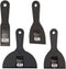 Edward Tools Plastic Knife Set - 4 Piece Heavy Duty Putty Knife Set includes 1 1/2” Putty Knife, 3”,4” Spreader Knives, 6” Taping Knife - Double S...
