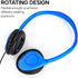 Maeline Adjustable 3.5mm Headphones with Leather Cushions (10 Pack)...