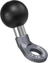 FANAUE MB-01 Angled Bolt Head Adapter Ball Base with 10mm Mounting Hole for RAM Mounts B Size Double Socket Arm and Bike Motorcycle Phone Holder, ...