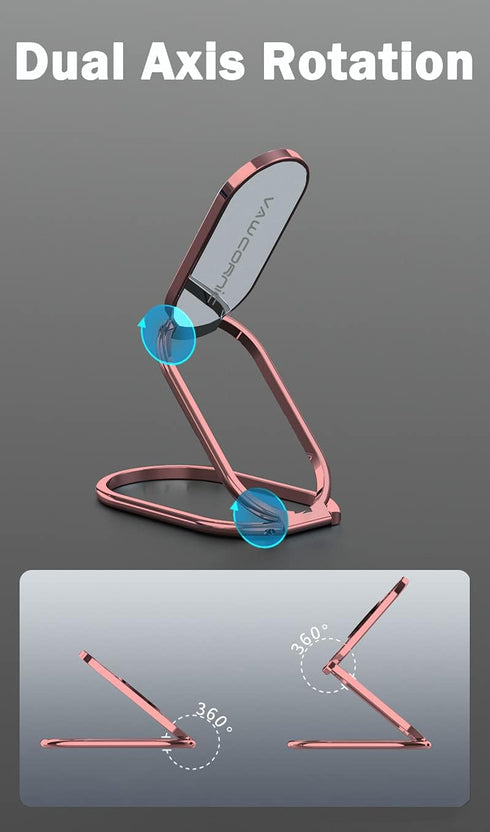 VAWcornic Phone Ring Holder Finger Kickstand, 540° Dual Direction Rotating Phone Grip for iPhone, Samsung, Huawei Smartphone, Tablet, Kindle, Swit...