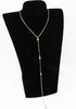 Wedding Crystal Backdrop Necklace Gold CZ Y Lariat Necklace Chain Long Rhinestone Y Necklace Bridal Back Necklace Body Jewelry for Women (Gold B)...
