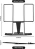 Book Stand for Reading, Adjustable Reading Rest Book Holder, Documents Holder, Sturdy Typing Stand for Recipes Textbooks Tablet Music Books(Black)...