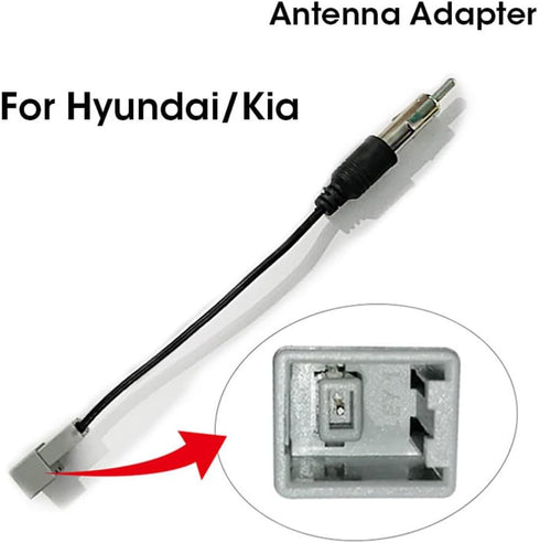 Aftermarket Car Radio Stereo Radio Antenna Adapter for Hyundai Kia/Santa Fe/Sonata/Tucson/Veracruz Accent/Azera/Elantra/Touring/GenesisFactory Ant...