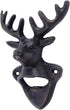 Treasure Gurus Cast Iron Wall Mount Deer Antlers Beer/Soda Bottle Opener Hunting Cabin Bar/Pub Decor...