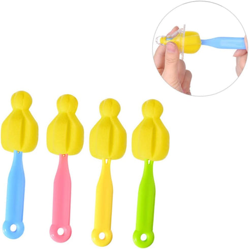 Set Pacifier Bottle Brush Bottle Brush Pacifier Cleaning Supplies Bottle Cleaner Brush Milk Bottle Cleaning Brush Tumbler Cup Brush Sponge Glass...