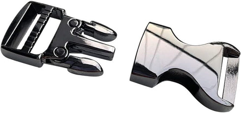 6 Set Metal Side Release Buckles 3/4"Adjustable Quick Release Zinc Clasps for 20mm Straps Webbing Bracelet Backpack...