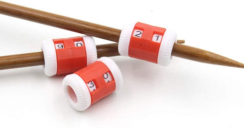 10 Pcs 2 Sizes Plastic Knit Counter Knitting Crochet Row Counter (5 Large and 5 Small)......