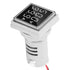 AC Current and Voltage Indicator, 22mm AC Voltage Current Display Meter, 0-100A 60-500V LED Display Voltmeter AC Ammeter Voltmeter Square Head Vol...
