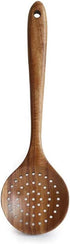 DDJSJ Teak Kitchen Utensils,Colander Ladle Skimmer Scoop Kitchenware Scoop Dipping Big Wooden Rice Long Handle Natural Utensils Handcrafted Cutler...