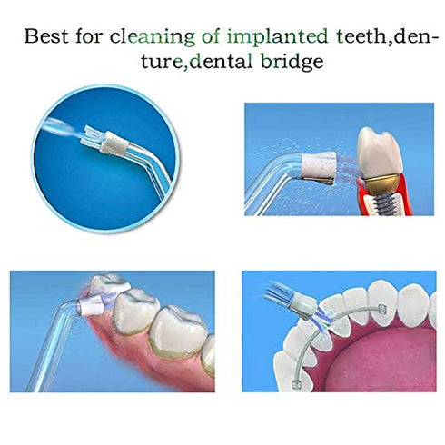 Pack of 4 Plaque Seeker Replacement Tips Compatible With Waterpik Water Flossers and Other Brand Oral Irrigators, Water Flosser Tip Replacement, P...