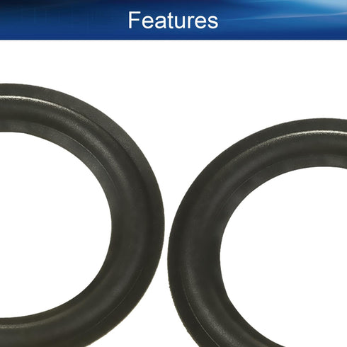 Heyiarbeit 5 Inch Speaker Foam Edge Surround Rings Replacement Parts for Speaker Repair or DIY 4pcs...