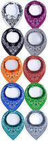 Maiwa 10 Pack Baby Triangle Bandana Bibs for Boys Girls for Drool Teething Eating with Snaps...
