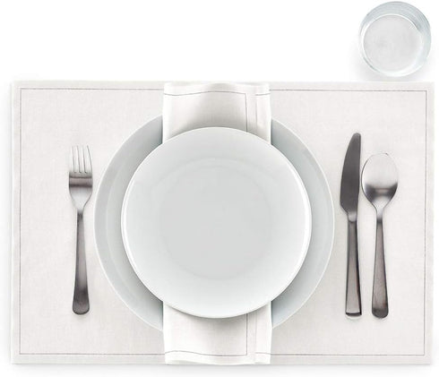 MY DRAP Washable and Reuseable Cloth Placemat - 17.7 x 12.6 in (12 Per Roll, Cotton Cream)...