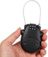 Combination Lock, Black, Suitcase, Helmet, Bike, Luggage, Doors, Briefcase, Purse, Accessories, Retractable Steel Cable, 75cm...