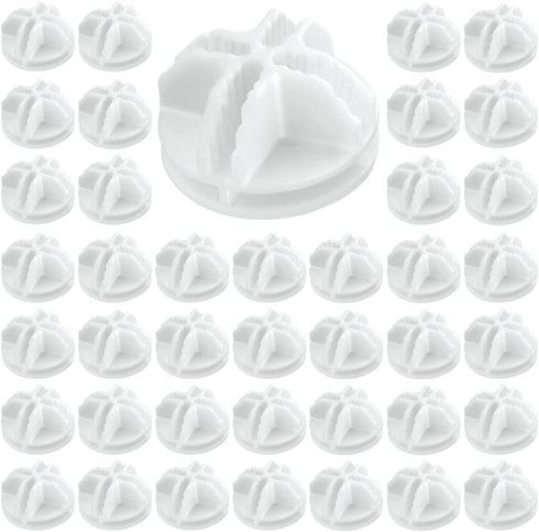 40Pcs Wire Cube Connectors Plastic Storage Cube Connectors, Wire Grid Cube Organizer Connector for Modular Closet Storage Organizer and Wire Shelv...