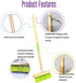 Kids Broom-Wooden Handle Small Broom for Kids Housekeeping Cleaning...