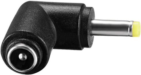 uxcell 3pcs DC Power Connector Adapter 90 Degree Angle 4.0mm x 1.7mm Male Plug to 5.5mm x 2.1mm Female Jack Coupler Converter or Laptop CCTV Camer...