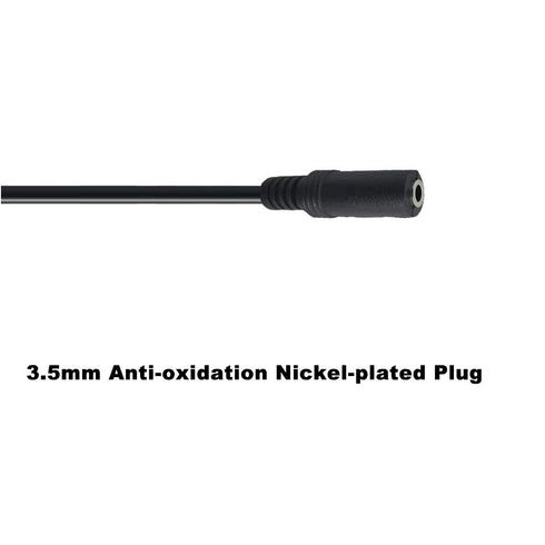 Ancable 3.5mm Stereo Female to 2-Male Y-Splitter Audio Cable 2M, 1/8" Female to 2 Dual 1/8" Male Aux Mic Splitter Jack Cable for Speaker, Headphon...