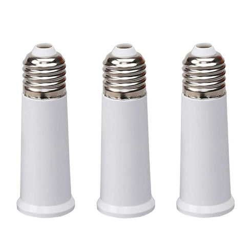 E26 Socket Extender, E26 to E26 Standard Medium Base, 3.7 inch Extension Socket Adapter, Light Bulb Socket Extension, Lamp Holder Adapter?3 Pack?...