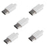 cablecc 5set DIY 24pin USB 3.1 Type C USB-C Male Plug Connector SMT Type with 3.5mm SR and Housing Cover White...
