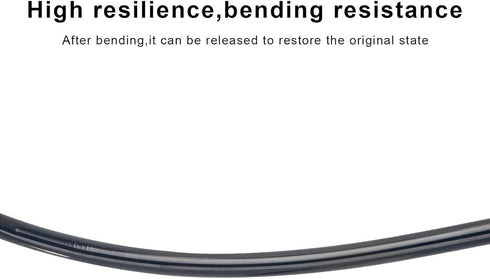 8mm x 5mm Pneumatic Tubing Pipe PU Polyurethane Tube Air Compressor Hose Line Fitting or Fluid Transfer (Black 32.8ft/10Meters)...