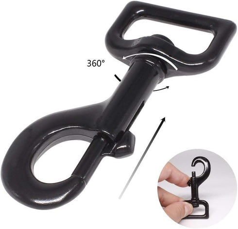 Heavy Duty Dog Leash - 2 Handles by Padded Traffic Handle for Extra Control, 6foot Long - Perfect for Medium to Large Dogs (6 ft, Black Green)...