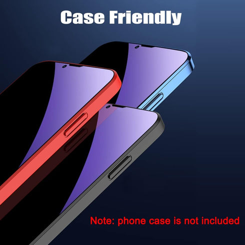[2 Pack Compatible with iPhone 13 / iPhone 13 Pro/iPhone 14 Anti-Blue Light Privacy Screen Protector 6.1", Scratch Resistant, Anti-Shatter Tempere...