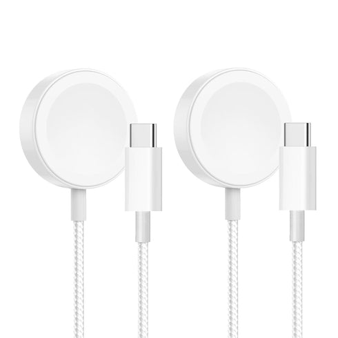 2 Pack for Apple Watch Charger Cable 3.3ft /1m,iWatch Charger Nylon Braid USB C Cable Cord Compatible with Apple Watch Charger Ultra/8/7/6/5/4/3/2...