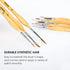 Paint Brush Set, Miniature Detail, 11 Pcs for Oil, Acrylic, Watercolor and Gouache, Nylon Hair Paint Brush With Natural Wood Handle, Great for Beg...