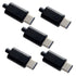 JSER 5set DIY 24pin USB 3.1 Type C USB-C Male Plug Connector 5V 3A SMT Type with Black Housing Cover...