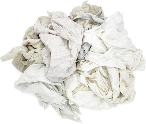 A99306 Select Quality Cleaning T-Shirt Cloth Rags, Lint Free, White, 4 lb Bag...