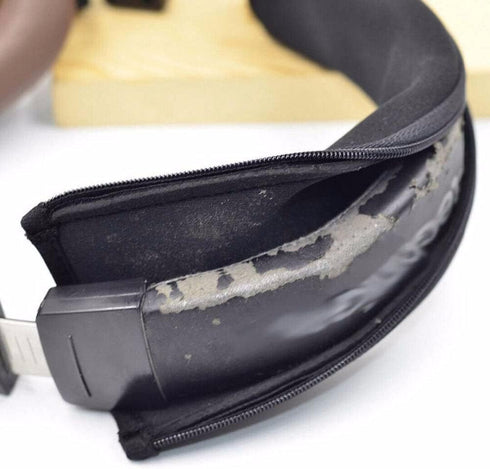 Black Headphone Protector Zipper Headband for Audio Technica ATH MSR7 M20 M30 M40 M40X M50X SX1 Headphone Accessories Replace The Headset Wearing....
