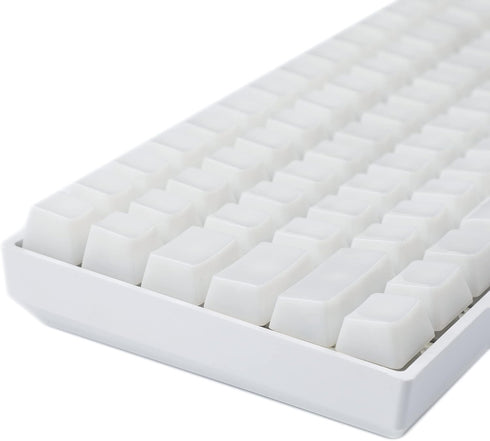 YMDK 120 Keys ABS ANSI ISO 1.5mm Blank Milk Fog OEM Profile Shine Through Keycap for MX Mechanical Keyboard RGB GK61 96 84 68 108 87...