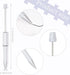 20Pcs White Beadable Pens Plastic Bead Ballpoint Pens Bulk with 50Pcs Black Ink Cute Cool Diy Pens for Journaling Women Teacher Graduation Christm...