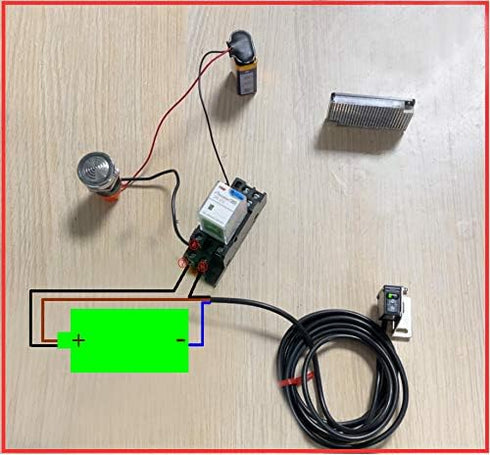 Twidec/ 0-2M Adjustable Indoor Wall Mounted Photoelectric Beam Sensor NPN (NO Or NC Switchable) photoelectric Sensor Switch Proximity Switch 2m li...
