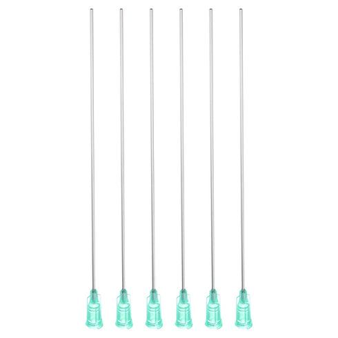 PATIKIL 18Ga x 5 Inch Dispensing Needle Tips, 6Pcs Stainless Steel and Plastic Glue Needle Tube Blunt Tips with Luer Lock for Glue Oil Applicator,...