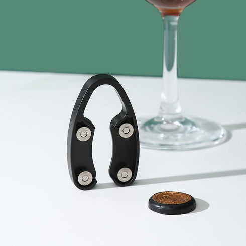 OHMAXHO 4 Pack Wine Foil Cutter Tool,4 Stainless Blades Foil Remover for Wine Bottles,Removes Foil Top Effortlessly,Wine Bottle Opener Accessory,G...