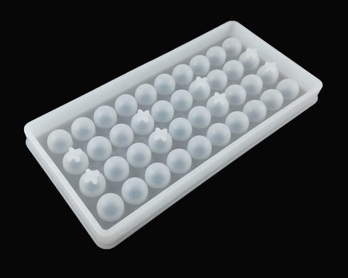 Honbay 40 Cavities Silicone Fronzen Mini Ice Ball Mold Tray Candy Chocolate Mold (White)...