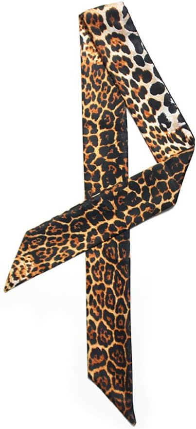 6pcs Creative Leopard Grain Series Bag Handbag Handle Ribbon Scarf Hair Head Band Neck Scarf Neckerchief Scarf Fashion Gifts...