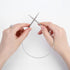 ASTER 6 Pieces Circular Knitting Needles Stainless Steel Round Knitting Needles10 mm 8 mm 6 mm 5 mm 4 mm 3 mm for Making Sweater Shawl Scarf......